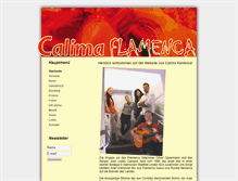 Tablet Screenshot of calima-flamenca.de